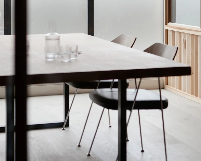 The studio — meeting table and daylight